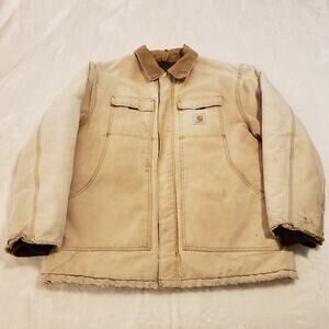 VTG Carhartt Arctic Quilted Lined Coat Jacket USA Union Size XL *see pics
